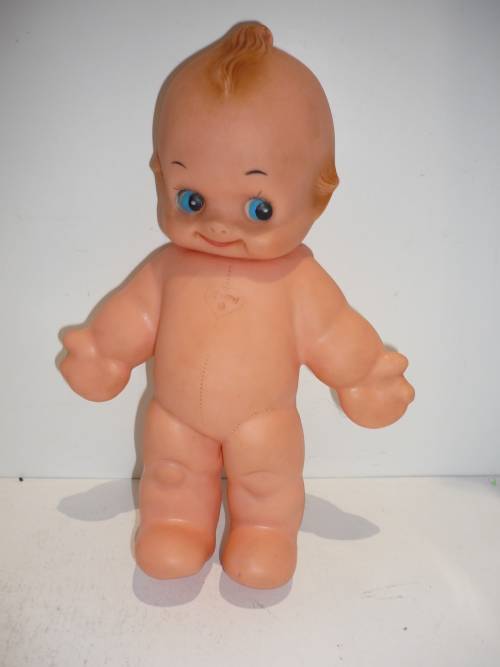 VINTAGE KEWPIE DOLL-RARE-WITH WINGS-27CM TALL-MARKED KEWPIE C