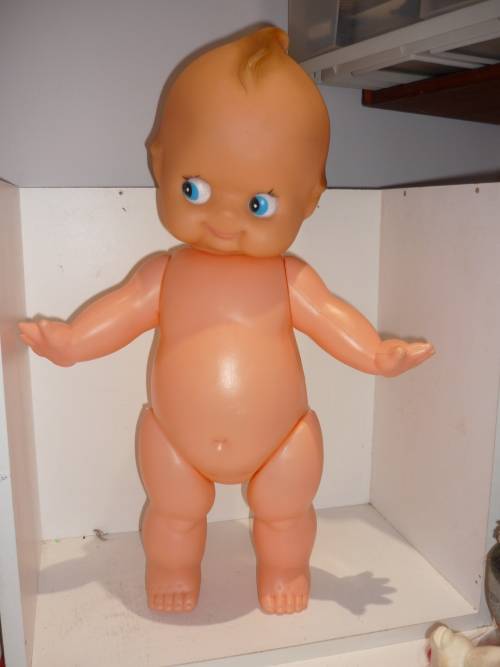 KEWPIE-EXTRA LARGE-52CM TALL-HARD PLASTIC