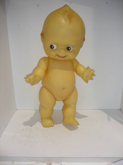 LARGE KEWPIE-VERY UNUSUAL COLOURING-35CM TALL