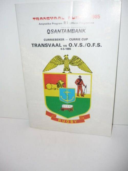 TRANSVAAL VS OFS-4 MAY 1985