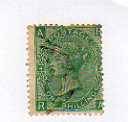 SG101, Plate "4" One Shilling Green