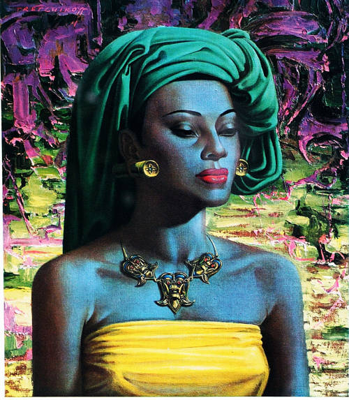 Tretchikoff Vladimir print-109 BALINESE GIRL image size 34-38 cm