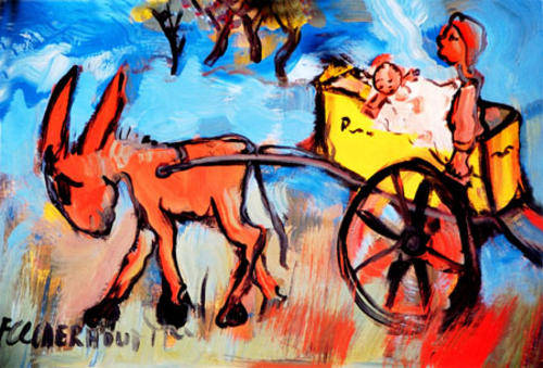 Print offset Techniques Frans Claerhout offset_4  image size 32 - 47 cm paper