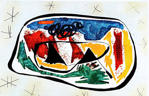 Joan Miro Print-104 in the paper image 40-61 cm