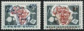 Zuid Kasai 1961 - OVERPRINTED on DUTCH and FRENCH stamps (2) Complete set MNH - Posvars - Postfris !