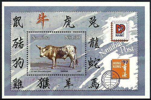 Namibie 1997 - JAAR VAN DIE OS / YEAR OF THE OX - Min.Sheet - MNH - Postfris - Posvars !!!