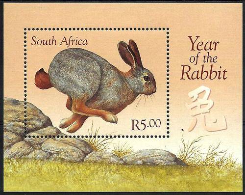 Suid-Afrika 1999 - JAAR VAN DIE HAAS / YEAR OF THE RABBIT - Min.Sheet - MNH - Postfris - Posvars !!!