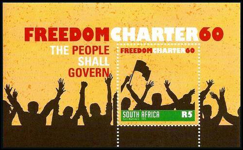 Suid-Afrika / South Africa 2015 - VRYHEIDSMANIFES(T) / FREEDOM CHARTER Min.Sheet - MNH - Posvars !!!