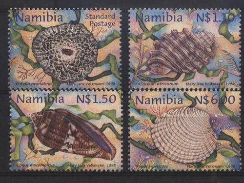 Namibia 1998 SHELLS / SKULPE VAN NAMIBIE Kompleet !!! SACC 252-255 U/M !!! Posvars !!!