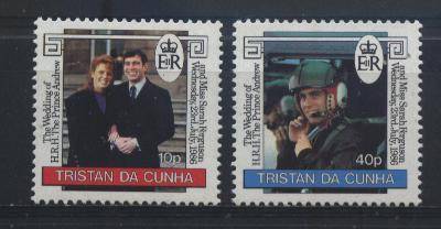 Tristan da Cunha 1986 Royalty - ROYAL WEDDING / KONINKLIKE TROUE - SG 415-416 U/M !!! Posvars !!!