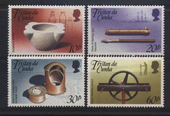 Tristan da Cunha 1989 Art - MUSEUM EXHIBITS set SG 482-485 U/M !!! Posvars !!!