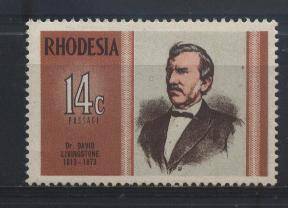 Rhodesia 1973 Dr. David Livingstone stamp issue - SACC 242 U/M !!! Posvars !!!