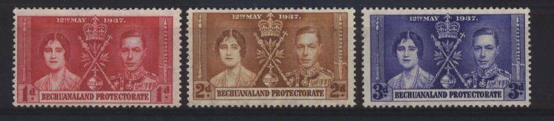 Bechuanaland 1937 KRONIING / Coronation set complete !!! SACC 110-112 U/M ! Posvars !