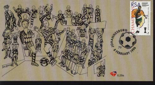 Suid-Afrika 1996 - African Cup of Nations ! (Soccer) Post Card - Post Office issue ! Unused !!! M/C