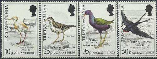 Tristan Da Cunha 1989 - VOELS stel / BIRDS set (4) ! Perfect U/M ! Posvars ! (Fauna) - Birds.