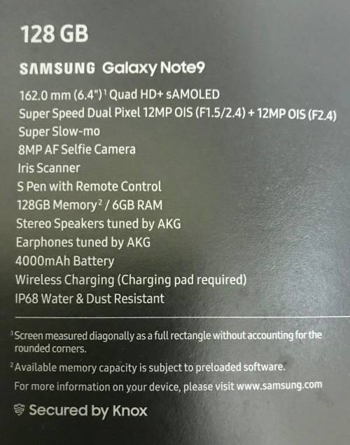 Samsung Galaxy Note 9 128GB Ocean Blue