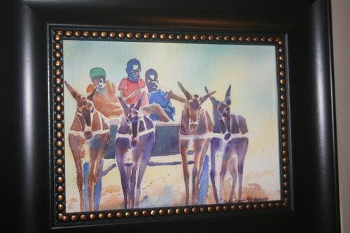 TOKOZANI MATOBELA donkey cart FRAMED BEAUTY