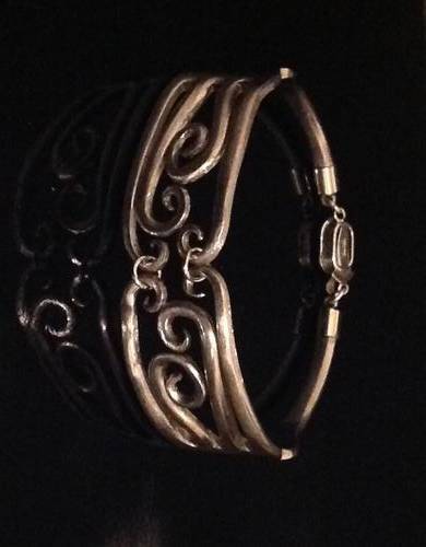 Silver plated cutlery bangle