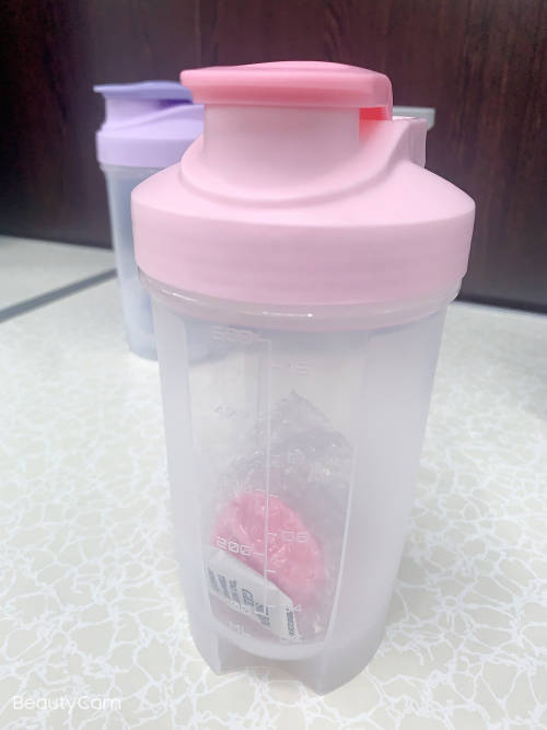 Smart Shake Gym Protein Shaker Mixer Cup with Stainless Whisk Ball