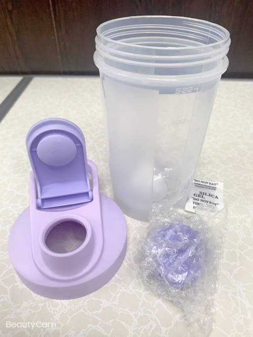 Smart Shake Gym Protein Shaker Mixer Cup with Stainless Whisk Ball