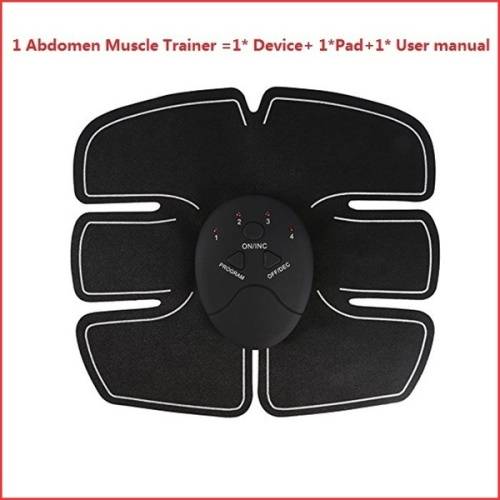 6Pcs/Set Smart Electrical Body Shape HomeTrainer ABS Abdomen Muscle StimulatorTraining Belt Massager