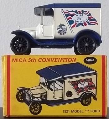 MATCHBOX 5th UK MICA CONVENTION 1921 MODEL 'T' FORD VAN ! EXTREMELY RARE ! Matchbox !