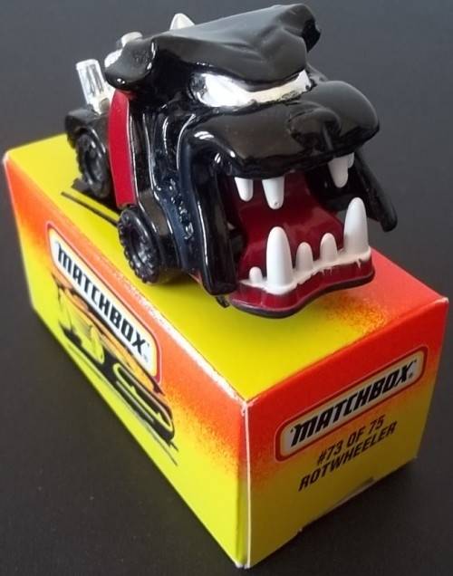 #73 ROTWHEELER !! 1996 !! RARE !! MINT with  Original Box !! Matchbox!! EXCELLENT !