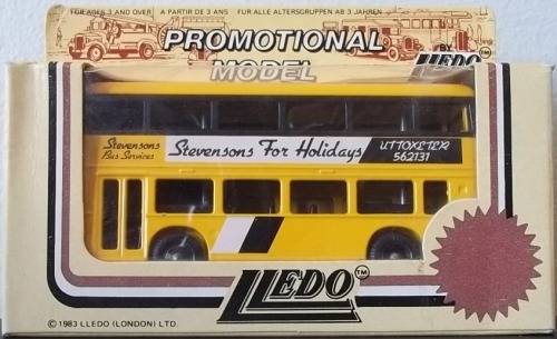 Lledo 'Promotional Models' MARATHONS M1 Double Decker STEVENSONS BUS !! + Original Box !