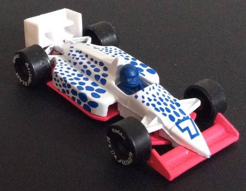 GRAND PRIX RACING CAR ! RARE White + Blue + Pink VARIANT ! Matchbox !! EXCELLENT !