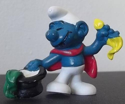 Original Vintage MAGICIAN SMURF !!! EXCELLENT CONDITION !! RARE !! Smurfs!