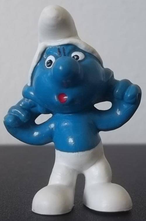 Original Vintage EARACHE SMURF !  Peyo ! Smurfs! RARE!