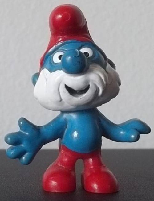 Original Vintage PAPA SMURF !! 1969 Hong Kong !! Smurfs!