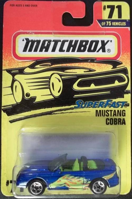 MATCHBOX #71 MUSTANG COBRA ! MINT + Never Opened ! EXCELLENT !