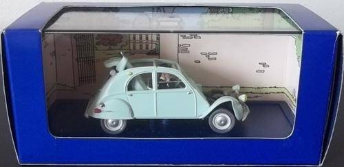 TINTIN 1954 CITROEN 2 CV (Crashed Version) ! BIJOUX DE LA CASTAFIORE ! #33 RARE ! MINT + Box ! HERGE