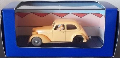 TINTIN 1938 ACCIDENT CAR !! Le Crabe aux pinces d`or ! #23 ! RARE ! MINT + Original Box !! HERGE