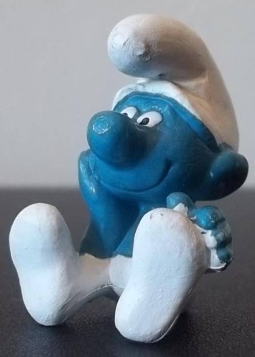 Original Vintage THINKING SMURF !! WEST GERMANY !! Smurfs !!