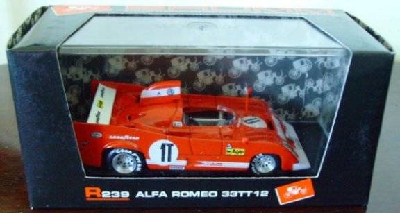 BRUMM 1/43 R239 ALFA ROMEO 33TT12 PROVA PESCAROLO-BELL 1975 ! MINT with  Original Box !! EXCELLENT !