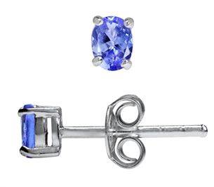 **R290 Fully insured intl shipping**LOVELY TANZANITE STUD EARRINGS!!! SET IN SOLID STERLING SILVER