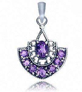**SO ART NOUVEAU!** 1.63ctx2 NATURAL AMETHYSTS IN .925 STERLING FILIGREE EARRINGS FAST SHIPPING