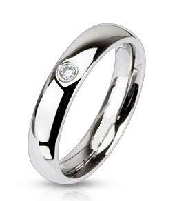 **STUNNING! SATIN SMOOTH! BRILLIANT CUBICS TRADITIONAL ENGAGEMENT RING