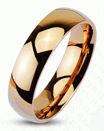 **FREE SHIPPING!**ROSE GOLD TUNGSTEN CARBIDE TRADITIONAL BAND WEDDING RING