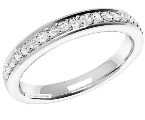 **NEW!!!**ELEGANT 0.75 Carat Sim. Diamond Prong Setting Journey Ring
