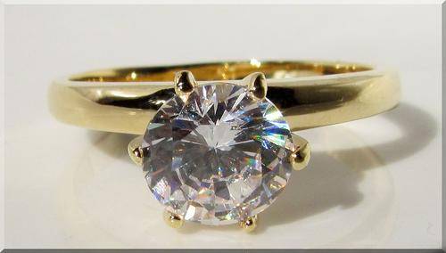 2.00CTW BRILLIANT ENGAGEMENT ANGLED SOLITAIRE RING size 7