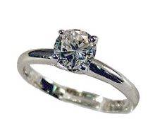 **USA SHIPPED!** 1.00CTW BRILLIANT ENGAGEMENT SOLITAIRE RING size 5