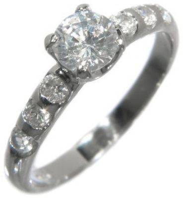 **FREE SHIPPING**1.41CT ROYAL BRILLIANT STONE 18K ENGAGEMENT RING size 8