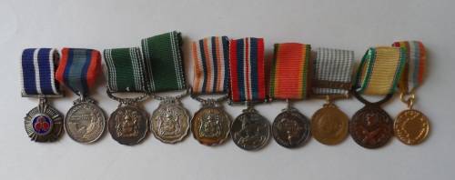 Korean War Medal Group - SAAF x10 - Miniatures
