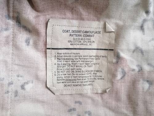US Army 6 Colour Desert BDU Camo Jacket