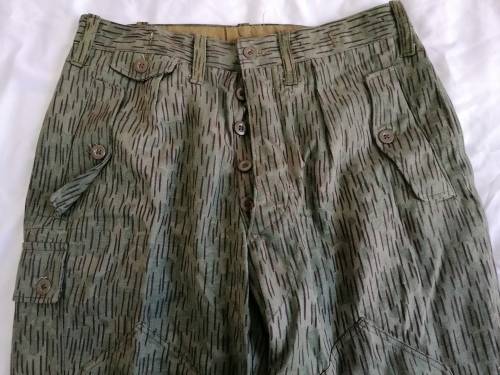 East German Strichtarn Raindrop Pattern Camo Trousers