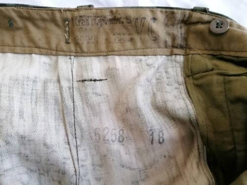East German Strichtarn Raindrop Pattern Camo Trousers