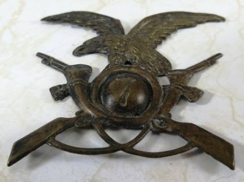 Italian WW2 Era Alpini Mountain Troops Cap Badge 7th